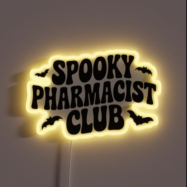 Spooky Pharmacist Club Halloween Pharmacy RGB Neon Sign
