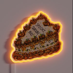 Spooky Season Cake RGB Neon Sign