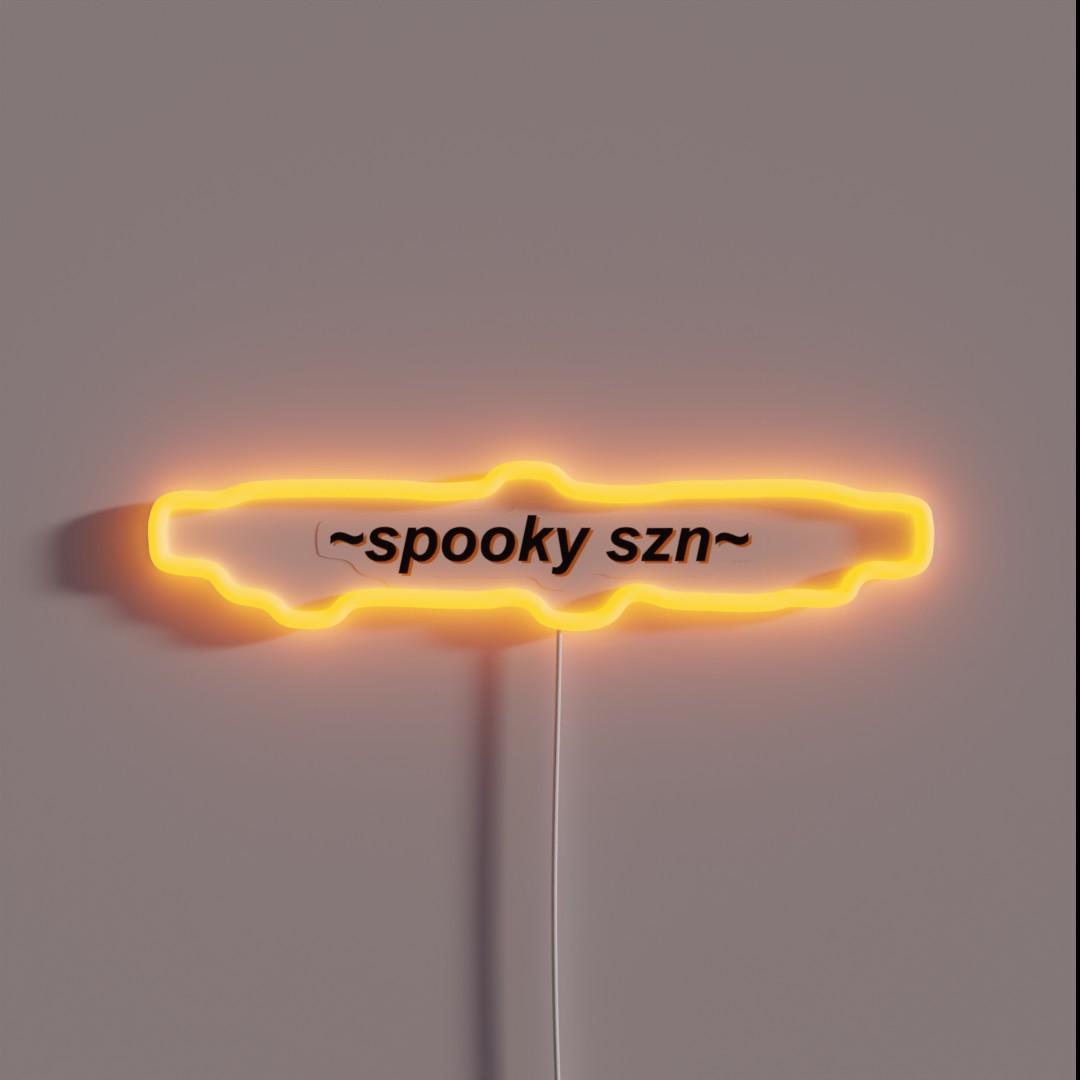 Spooky Szn Spooky Season Retro Art RGB Neon Sign Spooky Szn Spooky Season Retro Art RGB Neon Sign