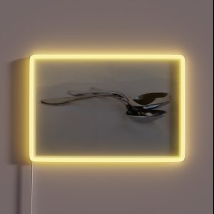 Spoons Silverware Art RGB Neon Sign Spoons Silverware Art RGB Neon Sign