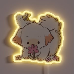 Spring Puppy RGB Neon Sign