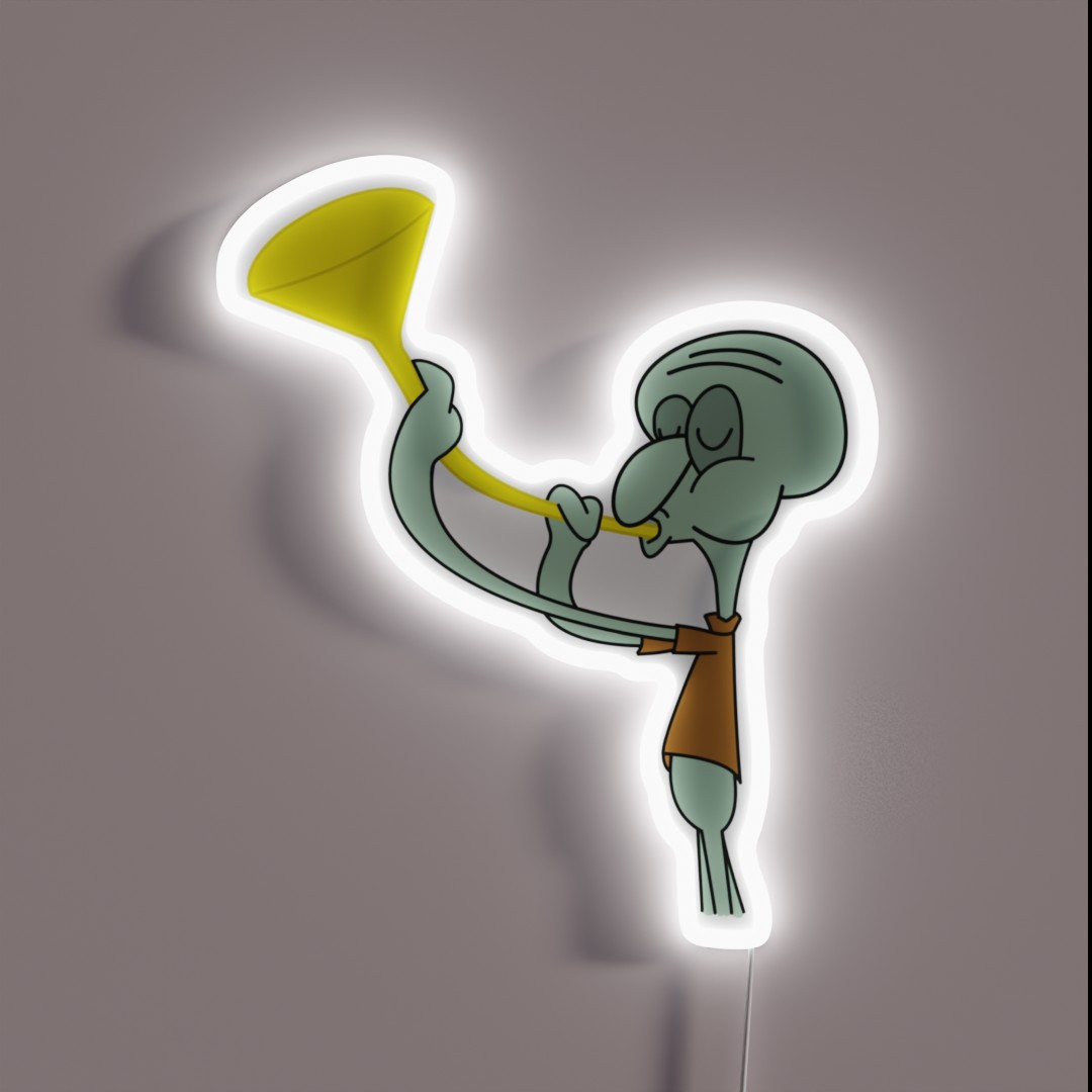 Squidward Funnel RGB Neon Sign Squidward Funnel RGB Neon Sign