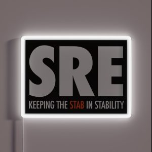 SRE Keeping The Stab In Stability RGB Neon Sign SRE Keeping The Stab In Stability RGB Neon Sign