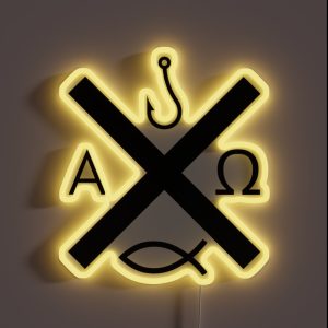 St Andrew Design Black Small RGB Neon Sign