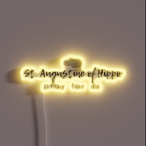 St Augustine Of Hippo Pray For Us RGB Neon Sign St Augustine Of Hippo Pray For Us RGB Neon Sign