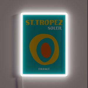 St Tropez Soleil Asouline Print RGB Neon Sign St Tropez Soleil Asouline Print RGB Neon Sign