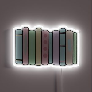 Stack Of Books RGB Neon Sign