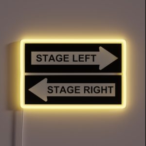 STAGE LEFT RIGHT RGB Neon Sign STAGE LEFT RIGHT RGB Neon Sign