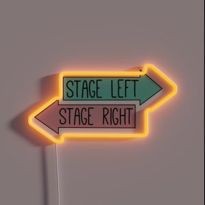 Stage Left Stage Right RGB Neon Sign Stage Left Stage Right RGB Neon Sign