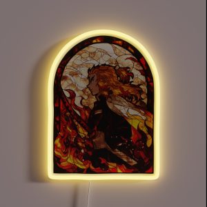 Stained Glass Flame Slayer RGB Neon Sign