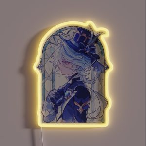 Stained Glass Furina RGB Neon Sign