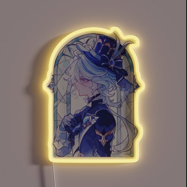 Stained Glass Furina RGB Neon Sign