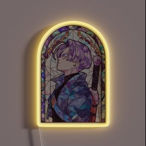 Stained Glass Future Fighter RGB Neon Sign Stained Glass Future Fighter RGB Neon Sign