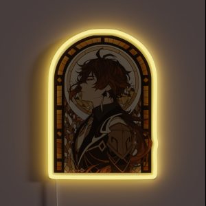 Stained Glass Zhongli RGB Neon Sign