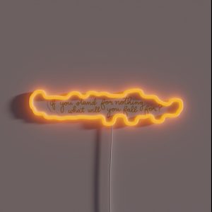 Stand For Nothing Hamilton RGB Neon Sign