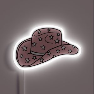 Star Cowgirl Hat RGB Neon Sign