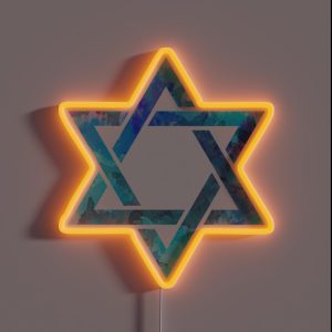 Star Of David RGB Neon Sign