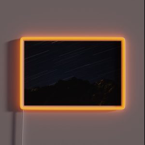 Star Trails Above The Alps RGB Neon Sign