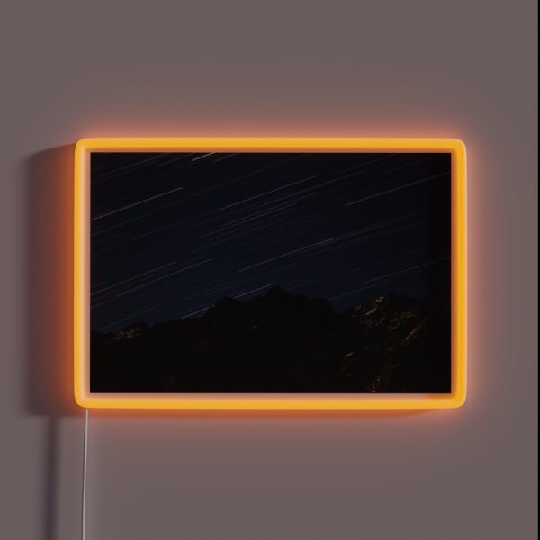 Star Trails Above The Alps RGB Neon Sign