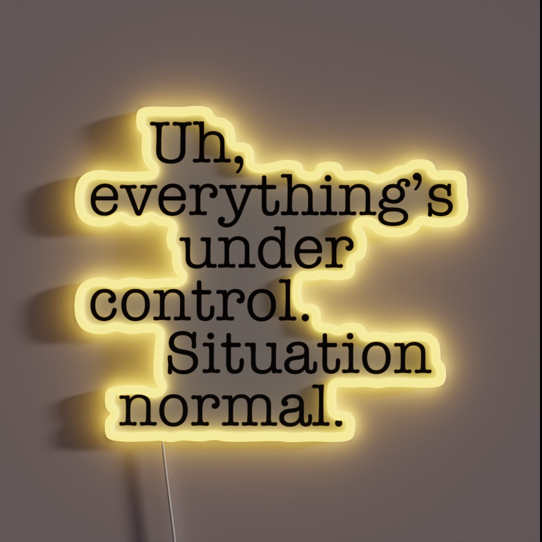 Star Wars Quotes Situation Normal RGB Neon Sign Star Wars Quotes Situation Normal RGB Neon Sign