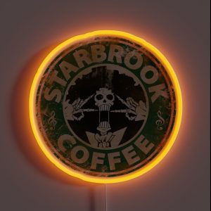 Starbrook Coffee Logo RGB Neon Sign