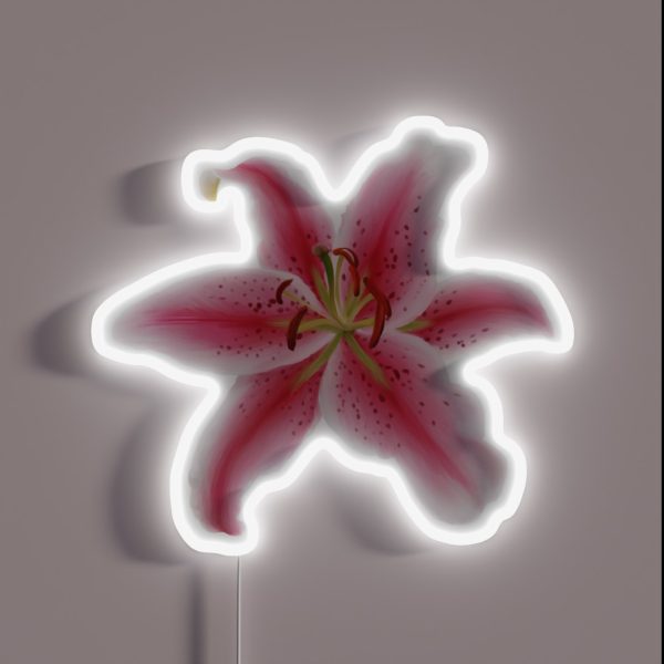 Stargazer Lily RGB Neon Sign