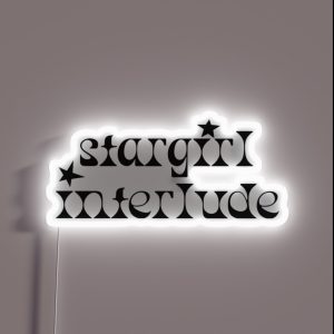 Stargirl Interlude Black Text RGB Neon Sign Stargirl Interlude Black Text RGB Neon Sign