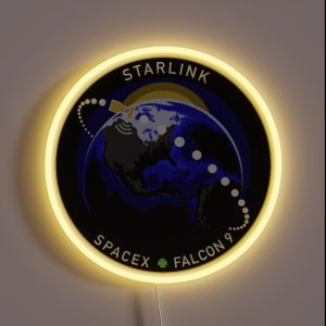Starlink Mission Space X RGB Neon Sign
