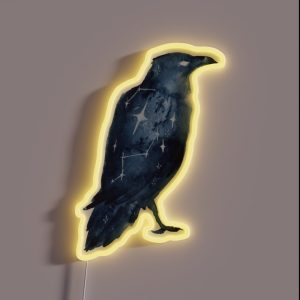 Starry Crow RGB Neon Sign