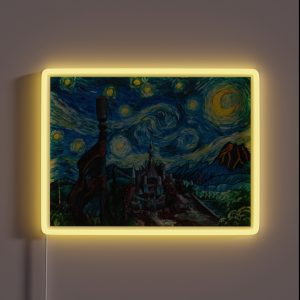 Starry Night Over The Castle RGB Neon Sign Starry Night Over The Castle RGB Neon Sign