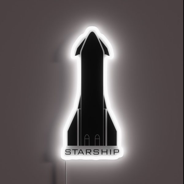 Starship Minimalist RGB Neon Sign