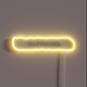 Stay Focused Rainbow Pastel RGB Neon Sign Stay Focused Rainbow Pastel RGB Neon Sign
