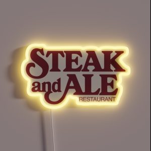 Steak And Ale Restaurant RGB Neon Sign