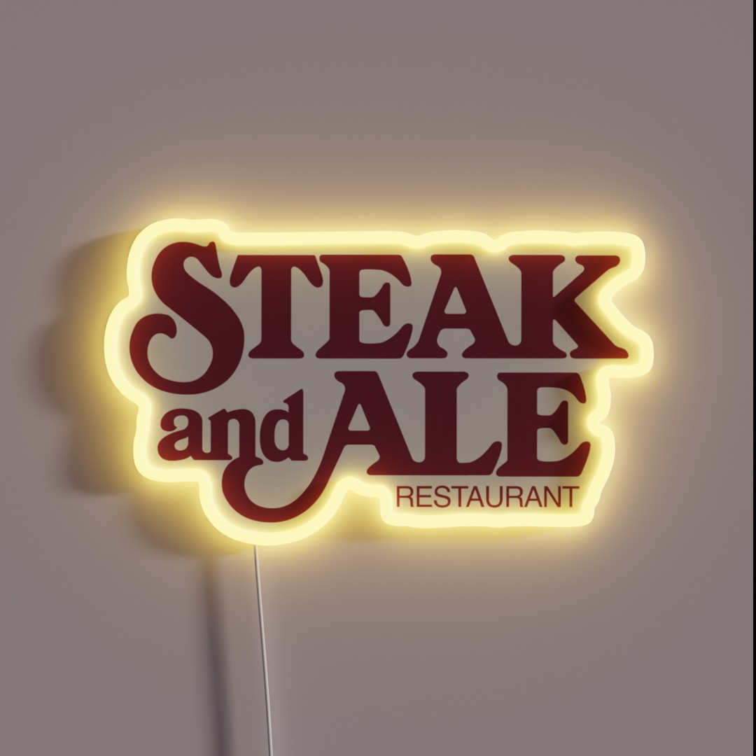 Steak And Ale Restaurant RGB Neon Sign Steak And Ale Restaurant RGB Neon Sign