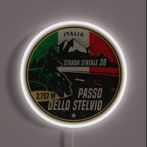 Stelvio Pass Italy RGB Neon Sign
