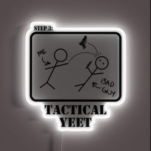 Step Three Tactical Yeet Design RGB Neon Sign