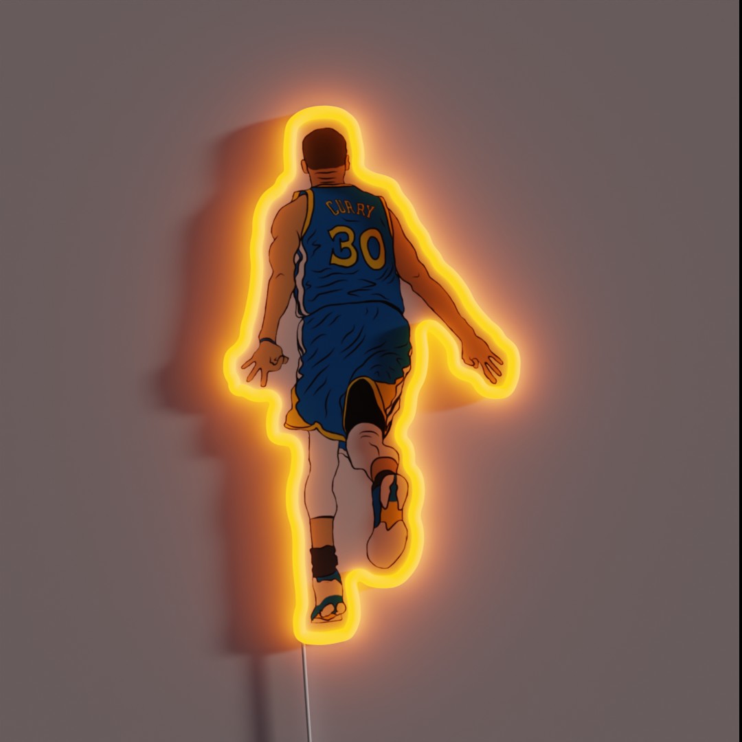 Stephen Curry Celebration RGB Neon Sign Stephen Curry Celebration RGB Neon Sign