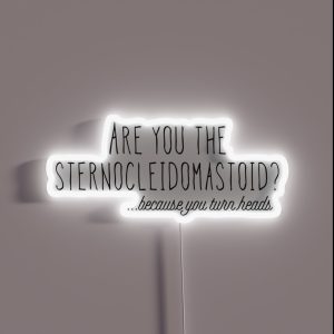 Sternocleidomastoid RGB Neon Sign