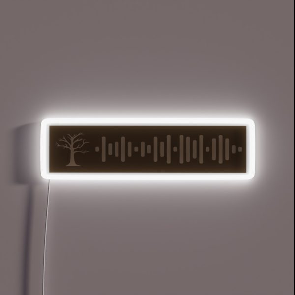 Stick Season Spotify Code RGB Neon Sign