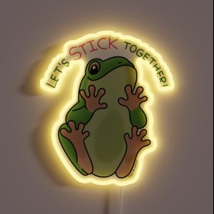 Stick Together Frog RGB Neon Sign Stick Together Frog RGB Neon Sign
