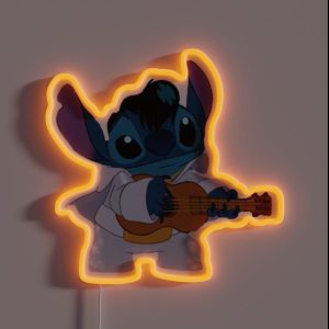 Stitch Elvis RGB Neon Sign