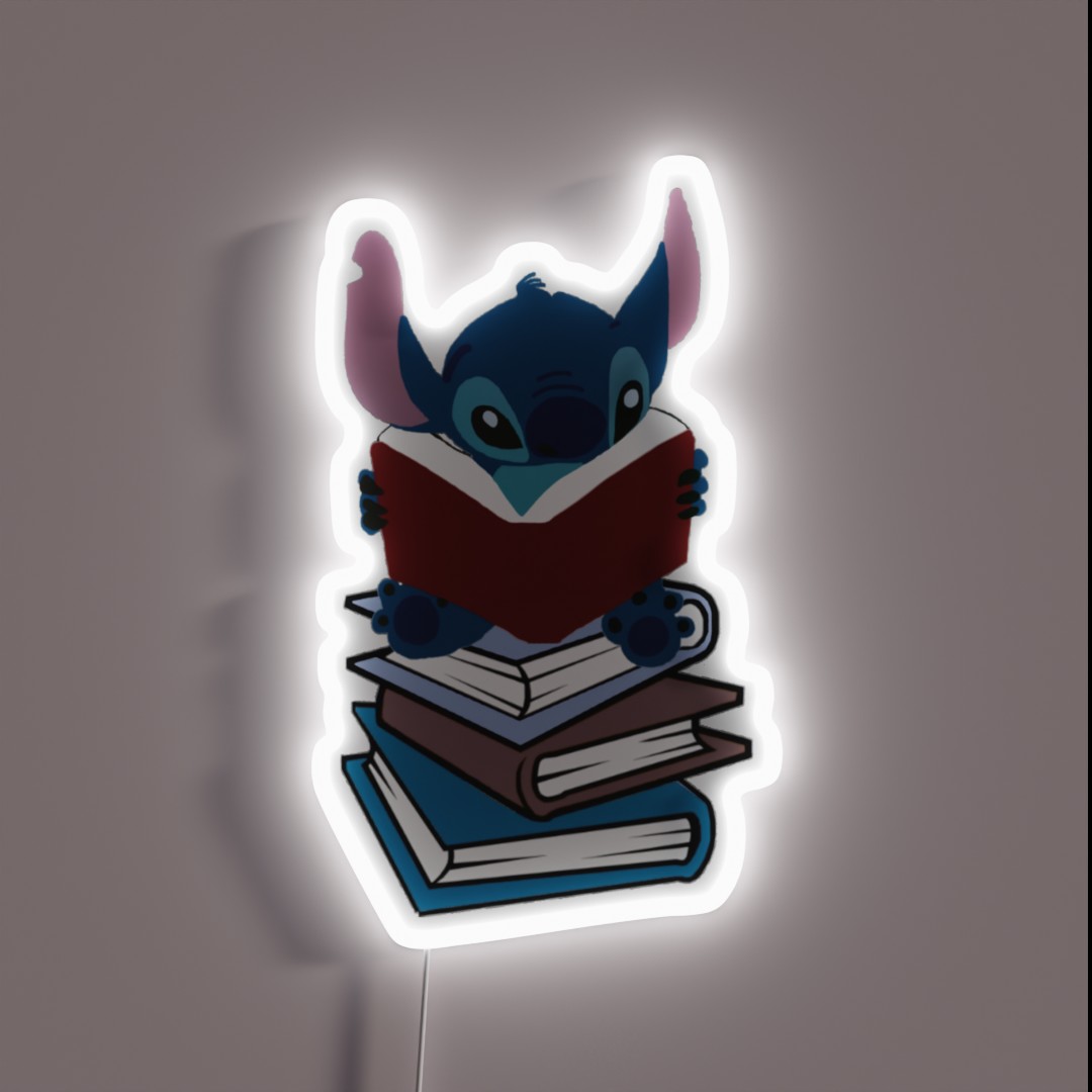 Stitch Reading RGB Neon Sign Stitch Reading RGB Neon Sign
