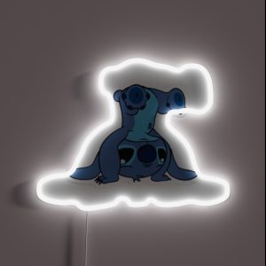 Stitch Upsidedown RGB Neon Sign