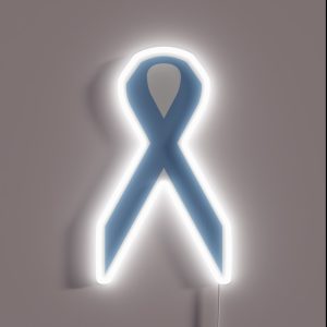 Stomach Cancer Awareness Ribbon RGB Neon Sign