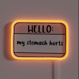 Stomach Problem RGB Neon Sign