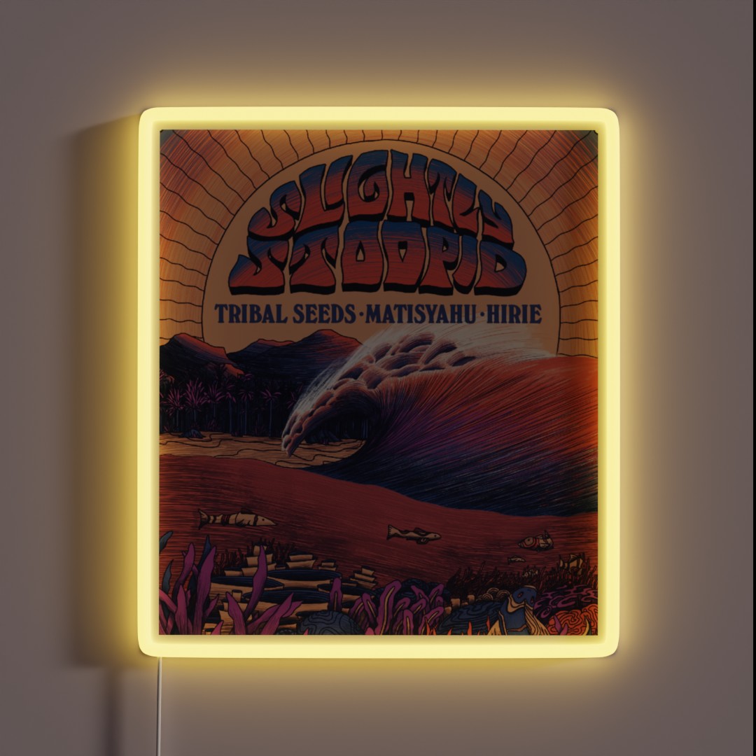 Stoopid Vacation Summer Tour 2019 Slightly RGB Neon Sign Stoopid Vacation Summer Tour 2019 Slightly RGB Neon Sign