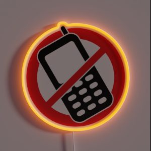Stop Phone RGB Neon Sign