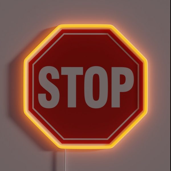 STOP Sign RGB Neon Sign