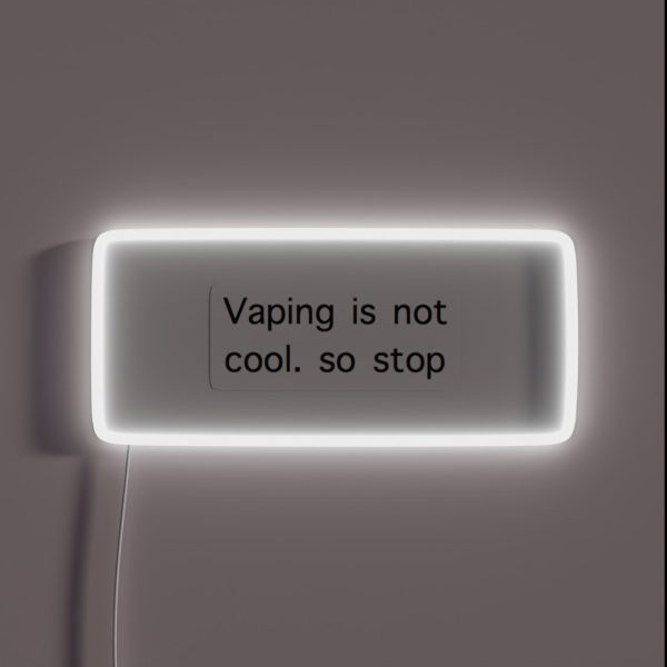 Stop Vaping Kids RGB Neon Sign
