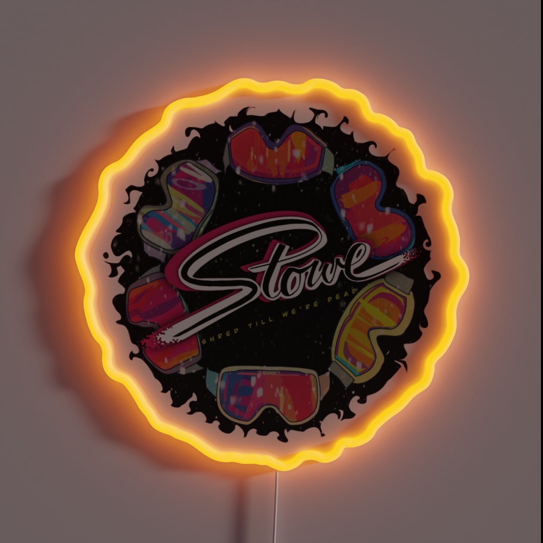 Stowe Shred Till We Re Dead RGB Neon Sign Stowe Shred Till We Re Dead RGB Neon Sign